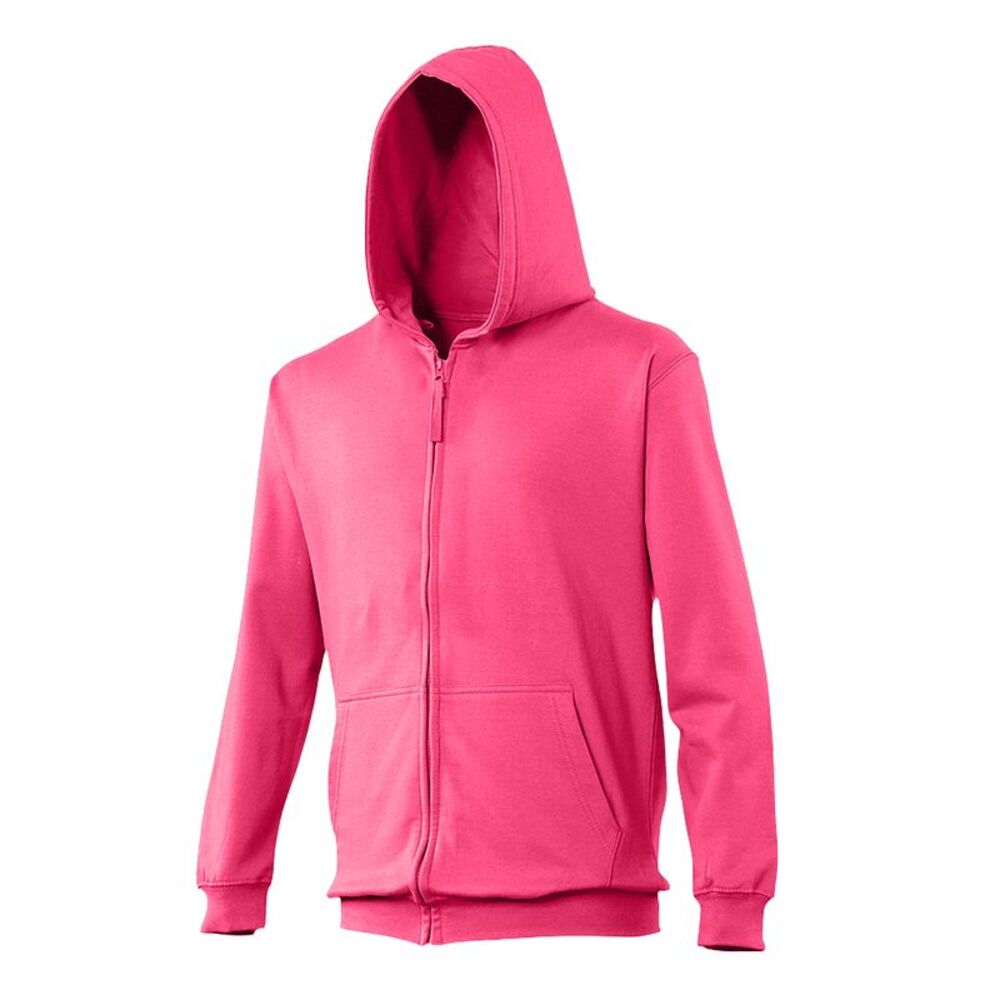 Awdis Kids Unisex  Sweatshirt/Hoodie/Zoodie / Hot Pink
